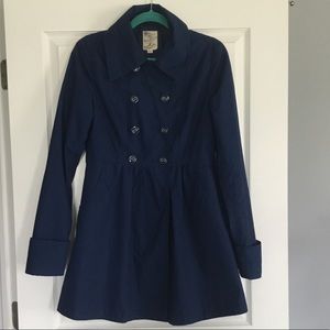 Tulle brand, cobalt blue, trench coat